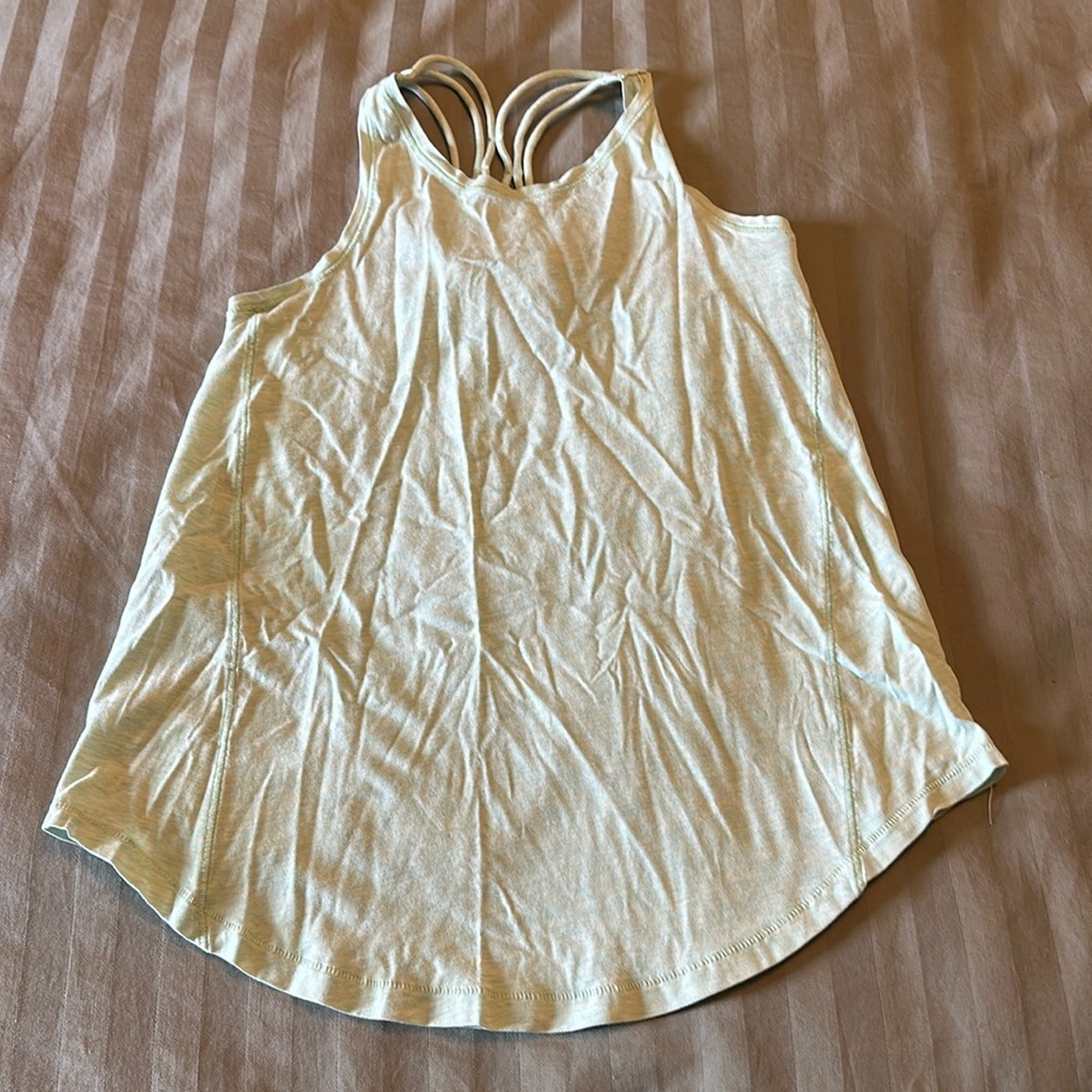 Ivivva Size 10 racerback tank light green